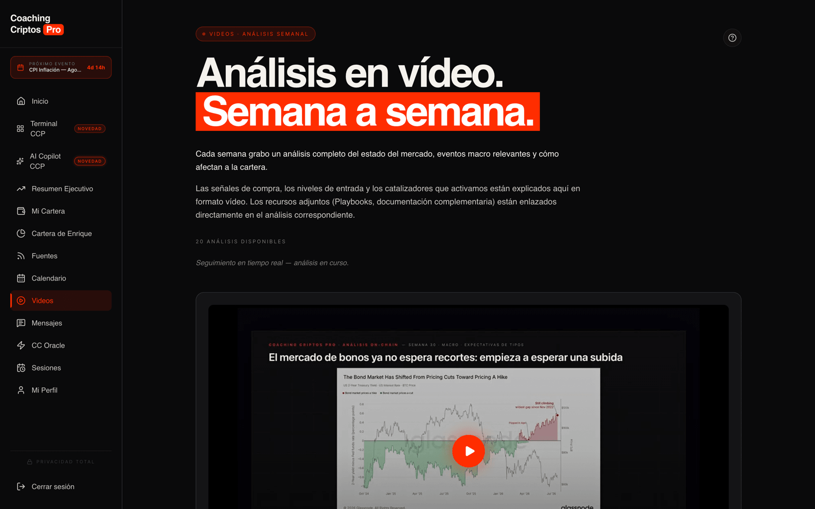 Captura real de la sección Vídeos: Un análisis largo vale más que cien hilos
